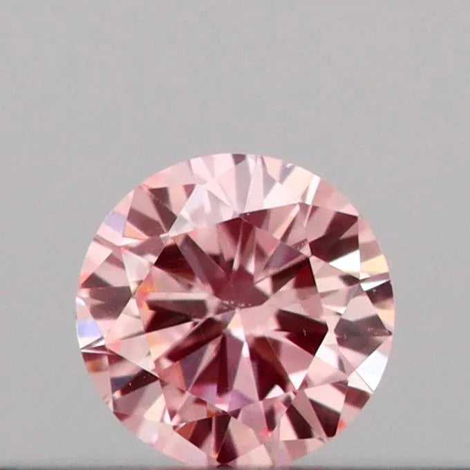 0.08ct Round Lab Grown Diamond (Colour Fancy Intense Pink, Clarity VS1, Cut VG, IGI Certified)