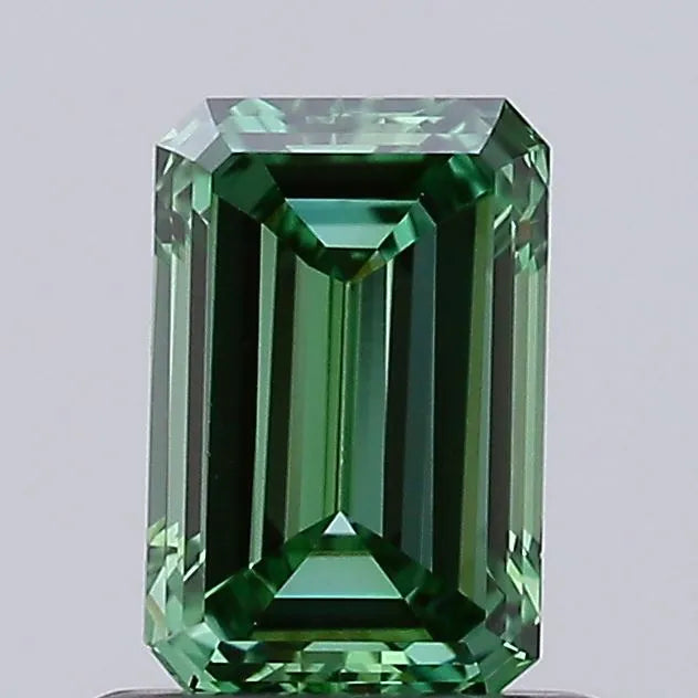 0.73ct Emerald Lab Grown Diamond (Colour Fancy Vivid Green, Clarity VVS2, IGI Certified)