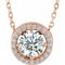 14K Rose 1/2 CTW Natural Diamond 16