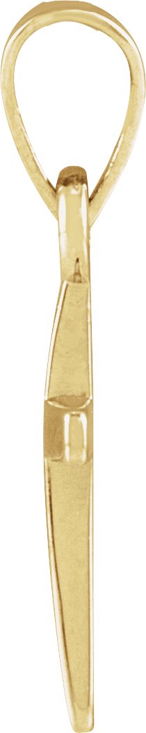 14K Yellow Gold Cross Pendant