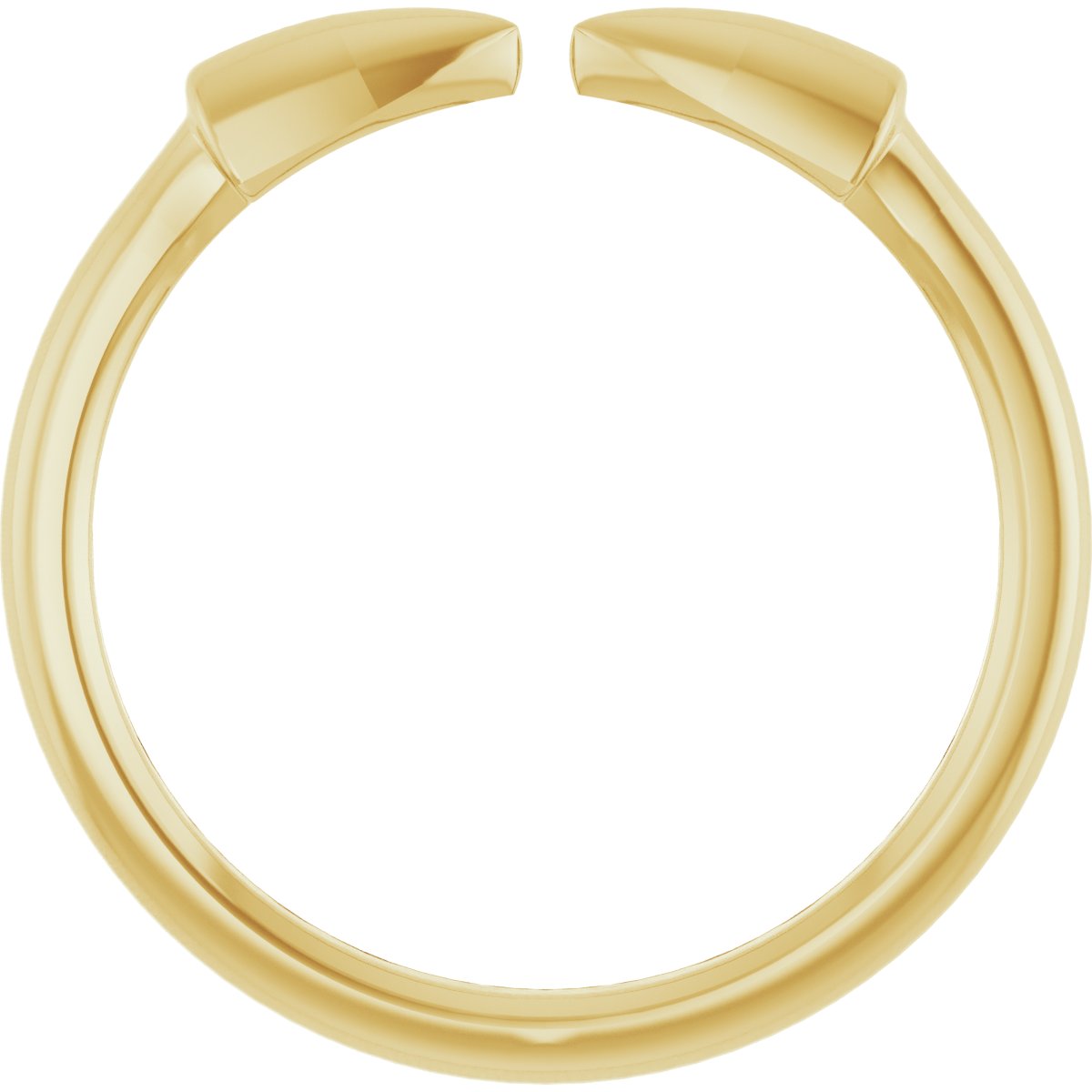 14K Yellow Gold Stackable Spike Ring