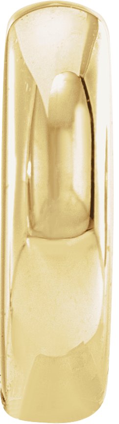 14K Yellow Gold 9.5 mm Hinged Hoop Earring