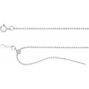 Sterling Silber 1 mm Kugelkette
