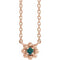 14K Rose Natural Alexandrite Beaded Youth 16