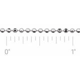 14K 1,8 mm Kugelkette