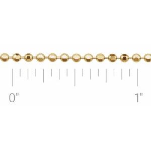 14K 1,8 mm Kugelkette