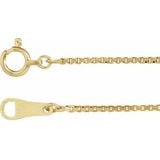 18K 1 mm Boxkette