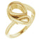10K Yellow 9x6 mm Pear Ring Mounting