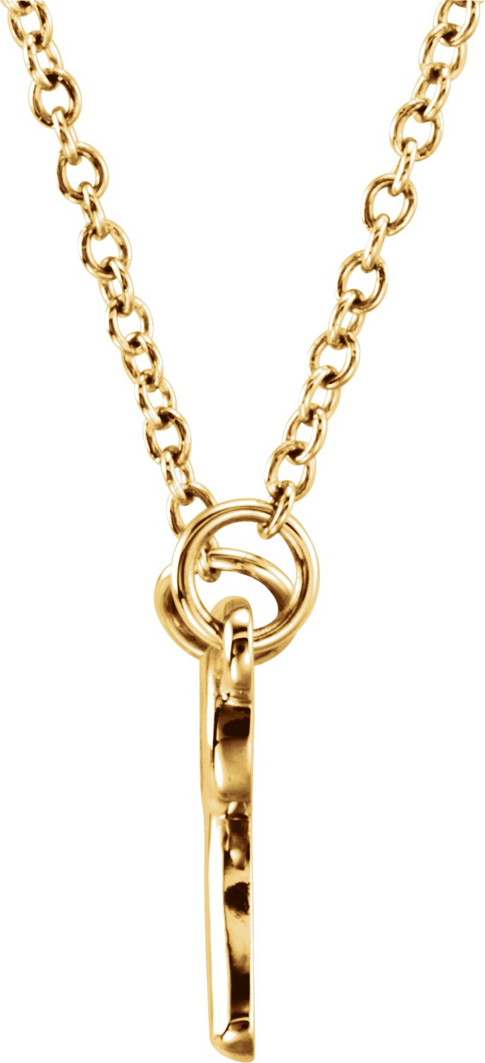 18K Yellow Gold Vermeil Tiny Posh® Knotted Bow 16-18" Necklace