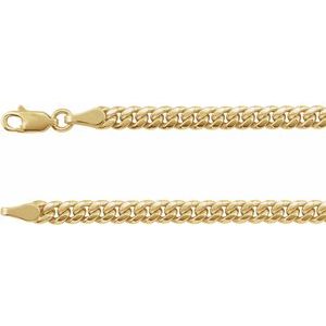14K 4,4 mm Bordsteinkette