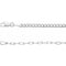 2,7 mm lange Kette aus Sterlingsilber im Büroklammer-Stil