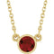 14K Yellow Natural Mozambique Garnet Solitaire 16