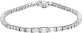 14K White Gold 4 5/8 CTW Lab-Grown Diamond Line 7" Bracelet