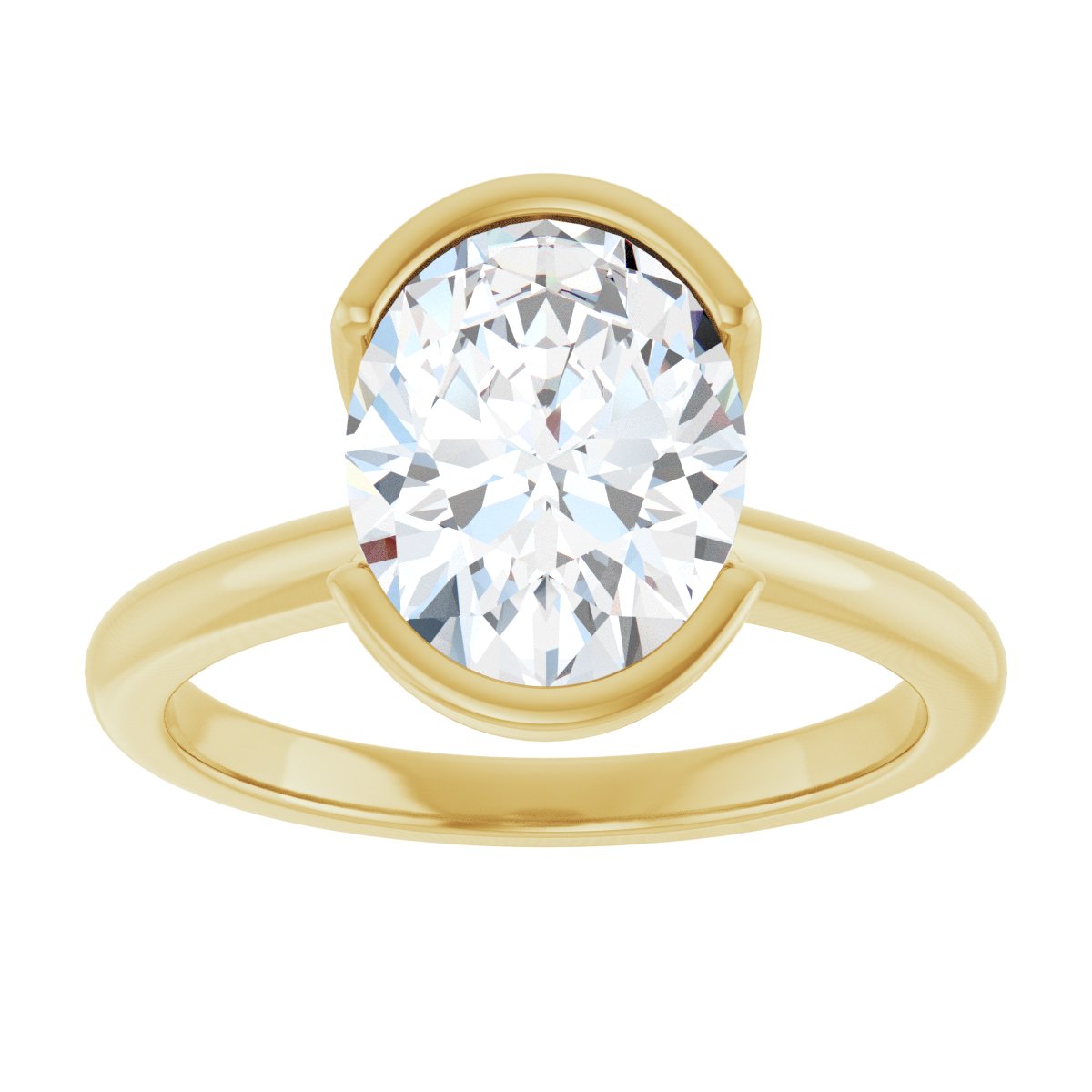 14K Yellow Gold 2 1/2 CTW Lab-Grown Diamond Engagement Ring