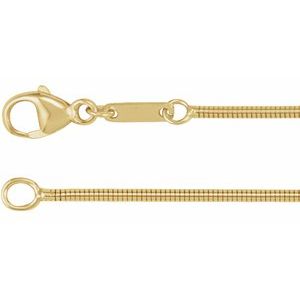 14K 1,2 mm Schlangenkette