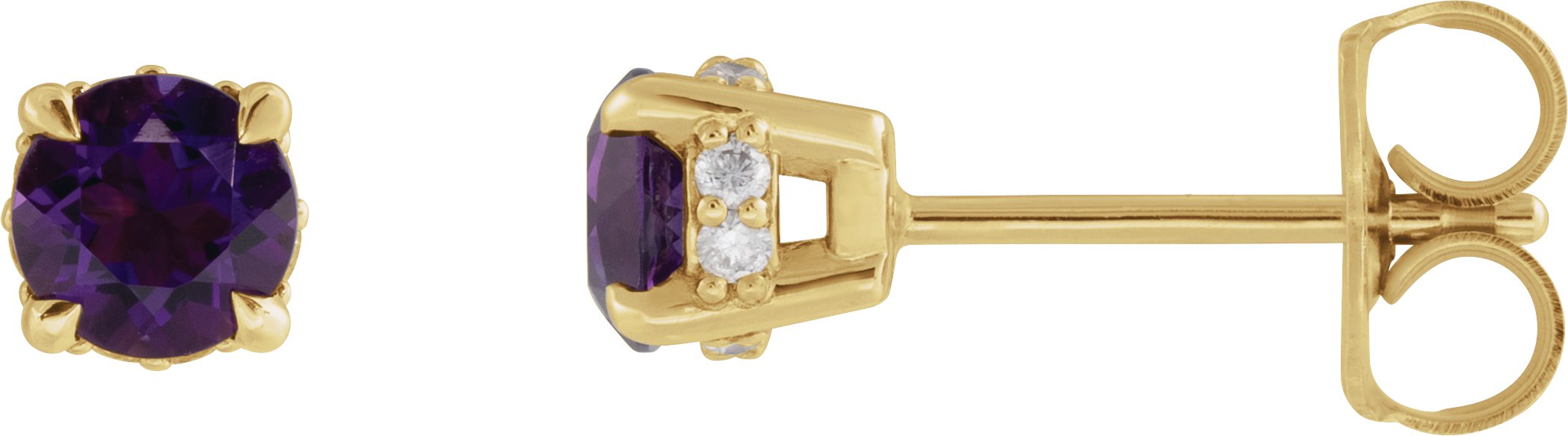 Hidden Halo-Style Stud Earrings