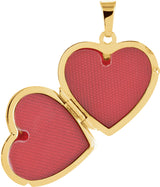 14K Yellow Gold 22x17 mm Heart Locket
