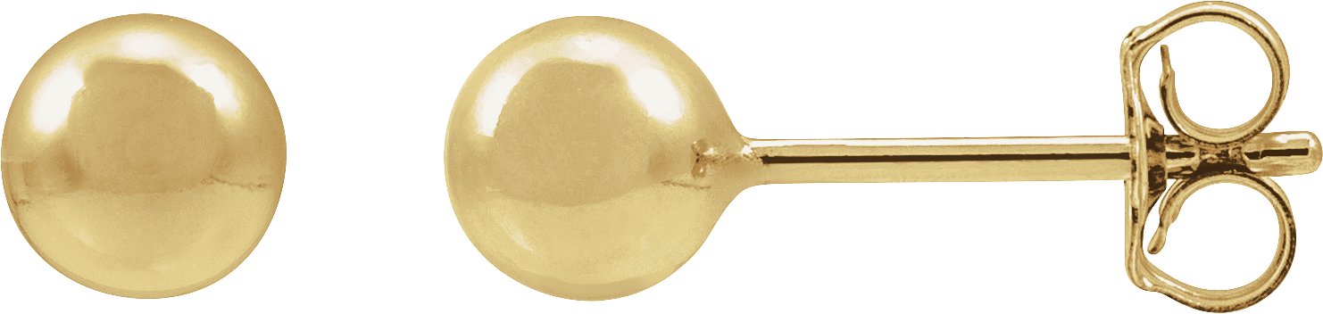 14K Yellow Gold-Filled 5 mm Ball Stud Earring