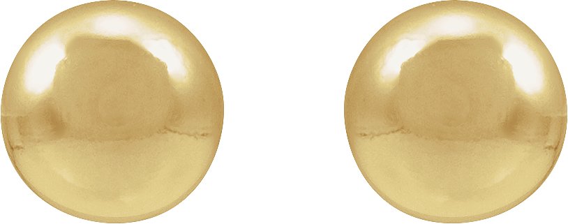14K Yellow Gold-Filled 5 mm Ball Stud Earring