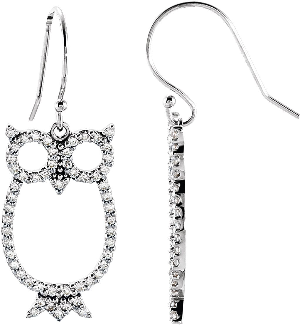 Accented Owl Earrings