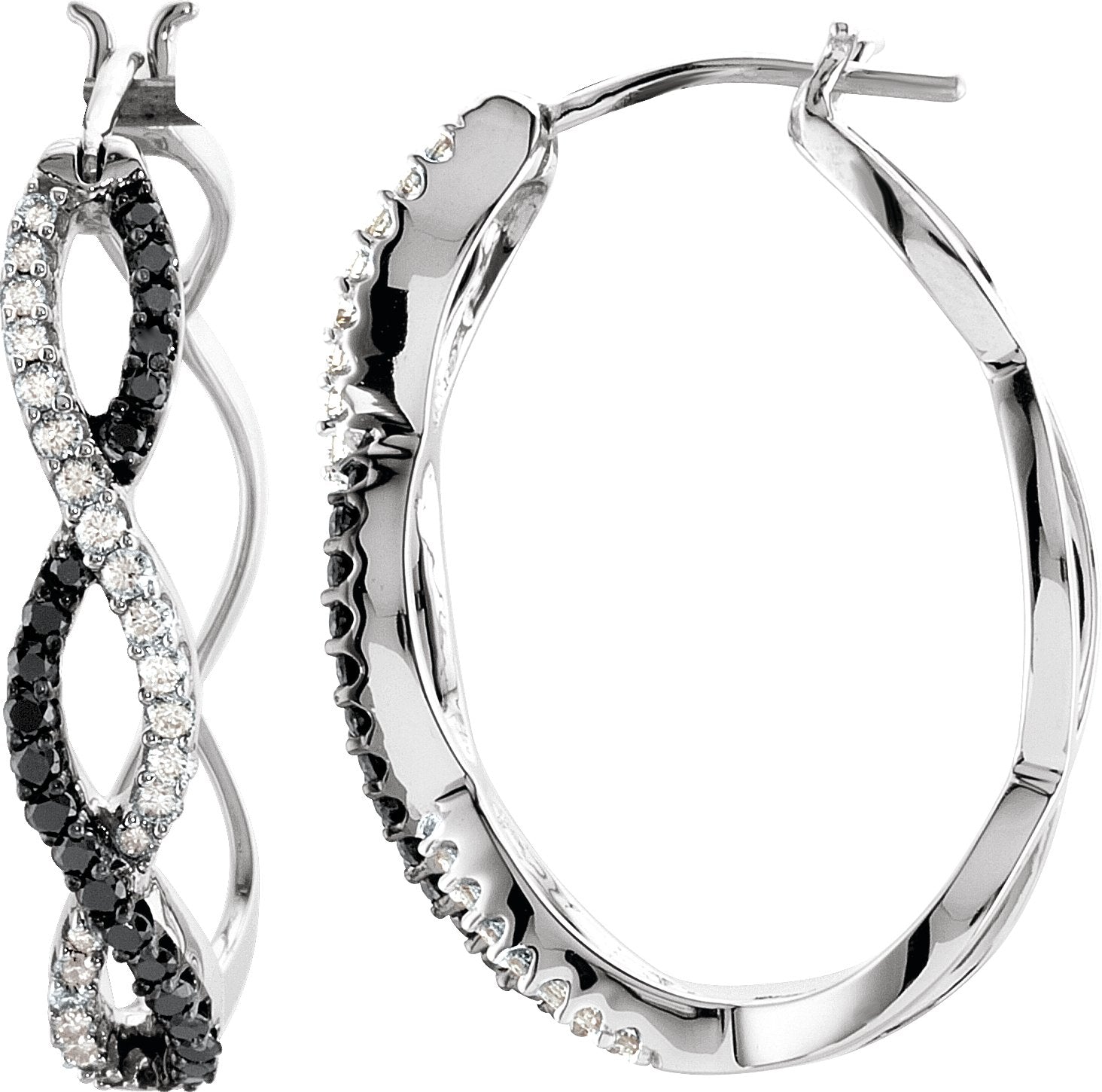 Criss-Cross Hoop Earrings