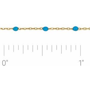 14K .08 mm Kabelkette