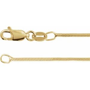 14K 1,2 mm Schlangenkette