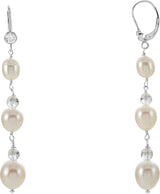 Pearl & Crystal Dangle Earrings