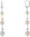Pearl & Crystal Dangle Earrings