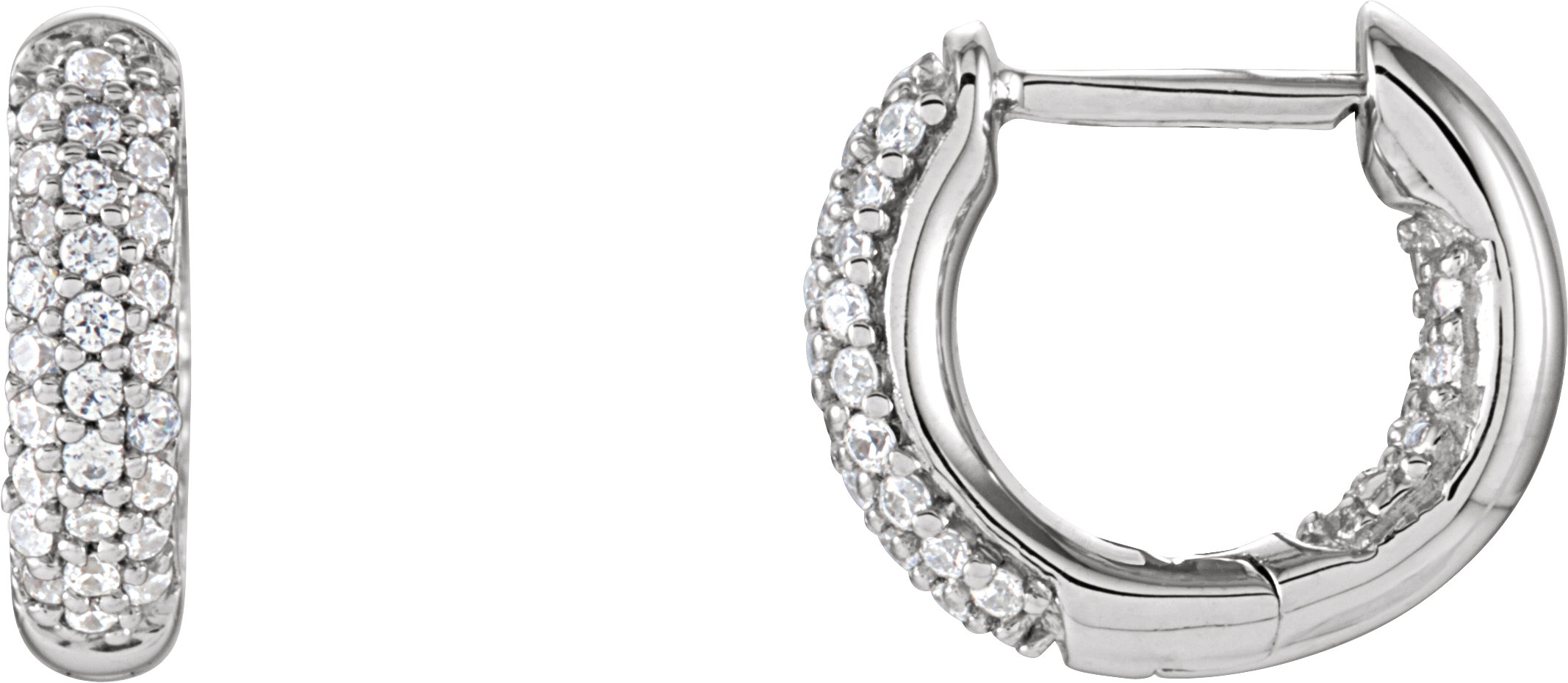 Inside-Outside Huggie Hoop Earrings