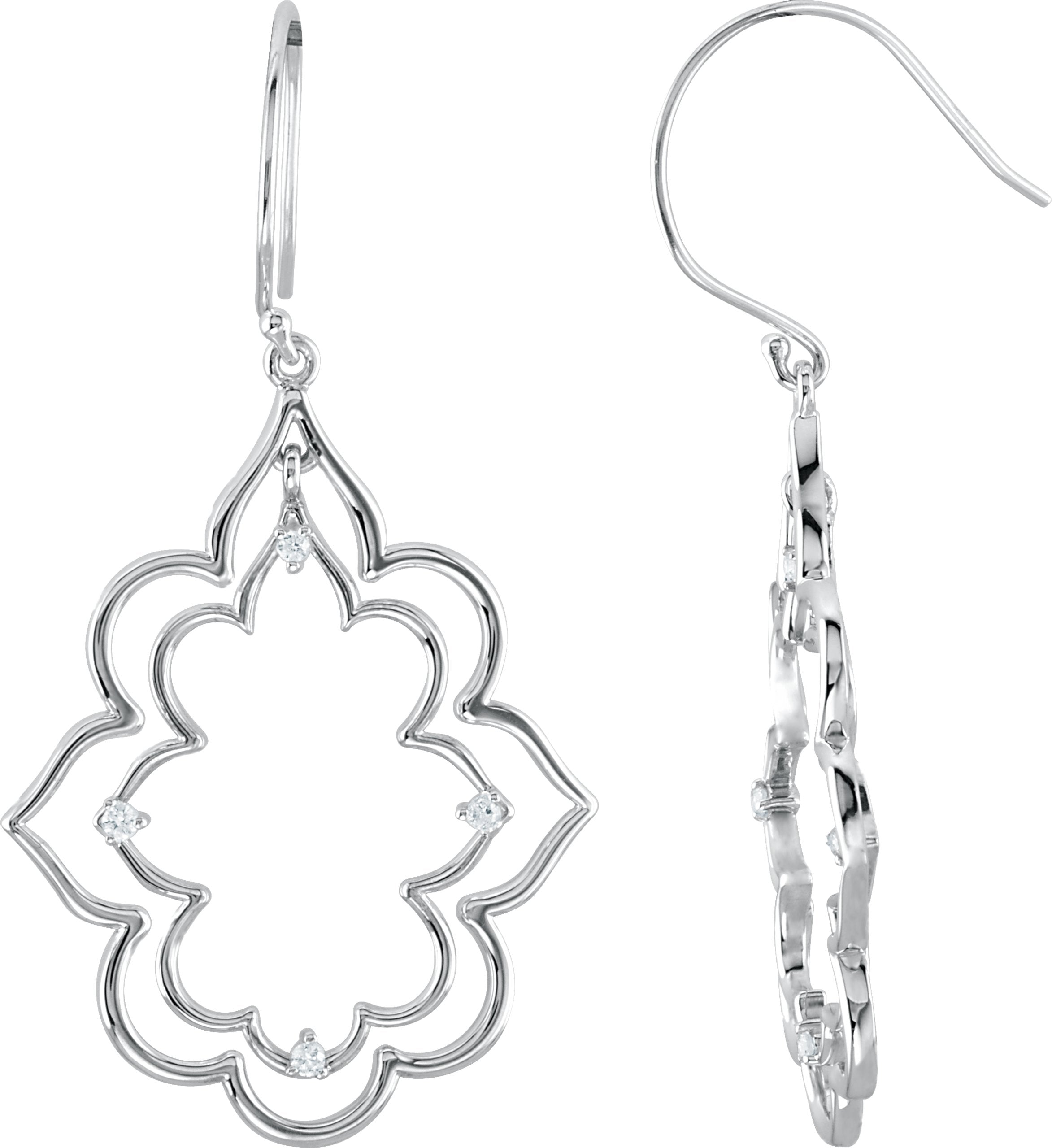 Accented Silhouette Earrings