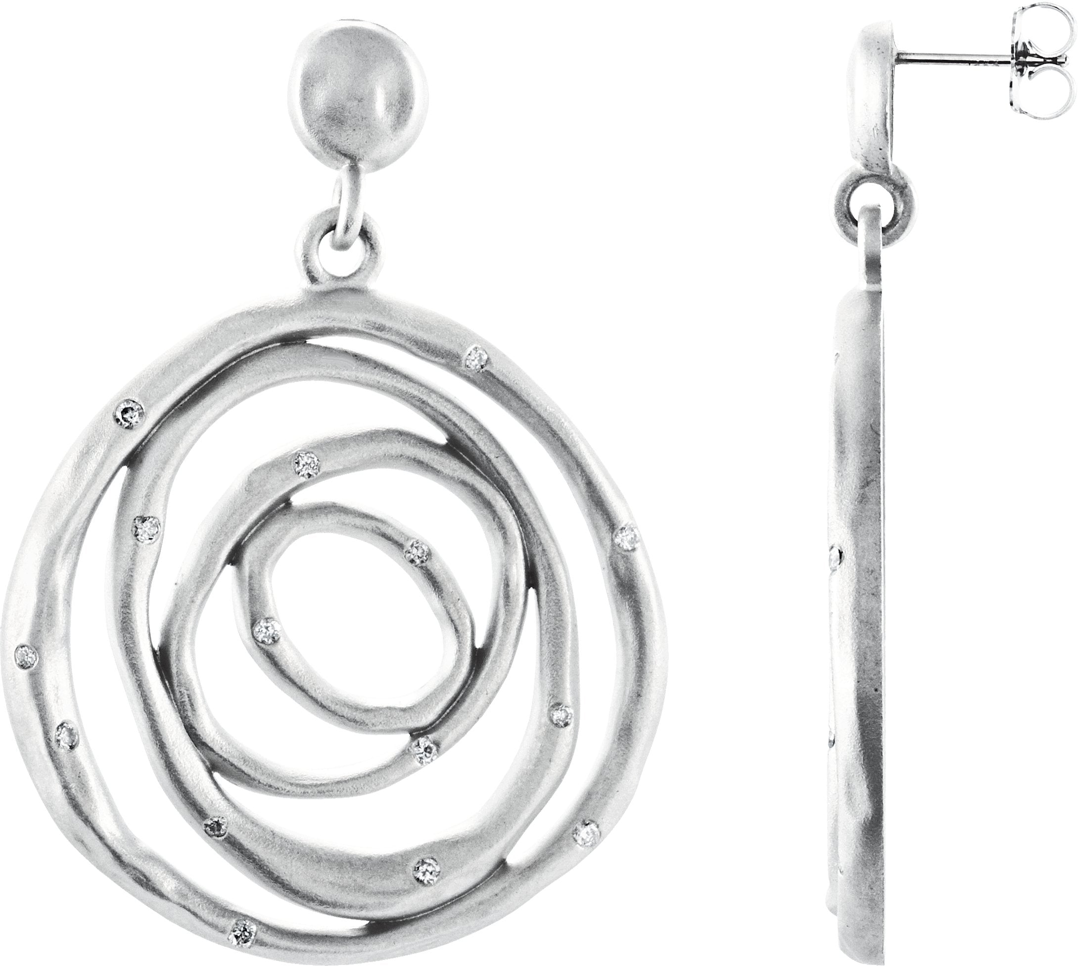 Accented Circle Earrings