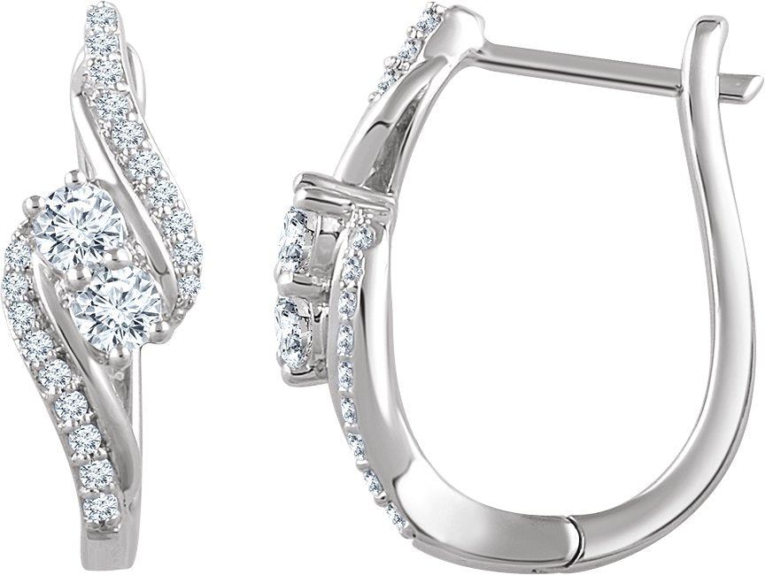 Two-Stone Earrings