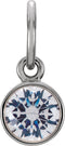 14K White Gold Posh Mommy® Imitation Diamond Charm/Pendant