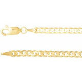 14K 3 mm Bordsteinkette