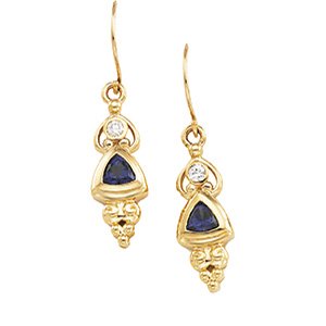 Trillion Accented Earrings