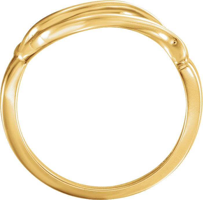 14K Yellow Gold Freeform Remount Ring