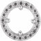 14K White 4.5 mm Round Halo-Style Pendant Mounting