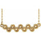 14K Yellow Bezel-Set Bar 16-18