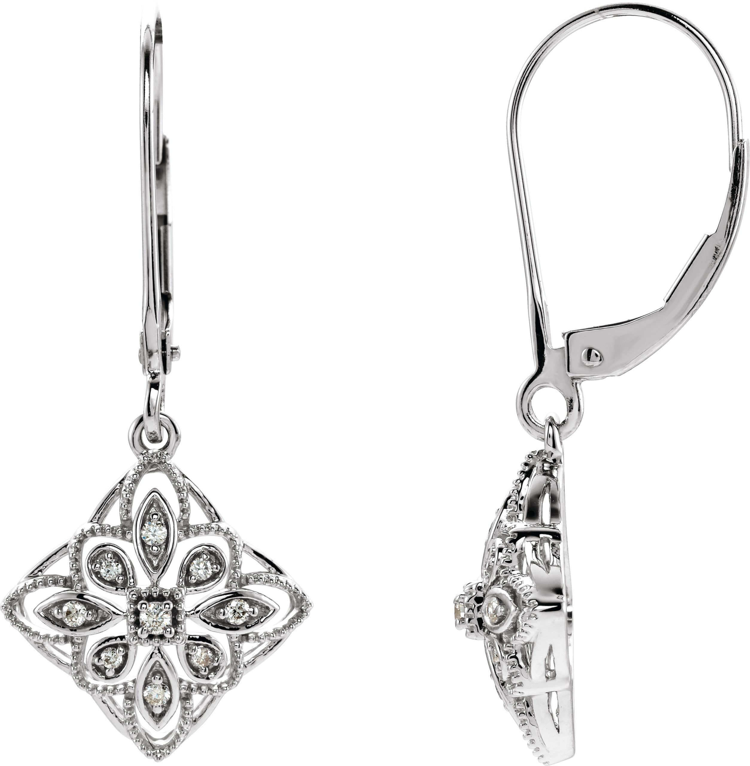Granulated Filigree Earrings