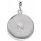 Sterling Silver 1/10 CTW Natural Diamond Disc Pendant