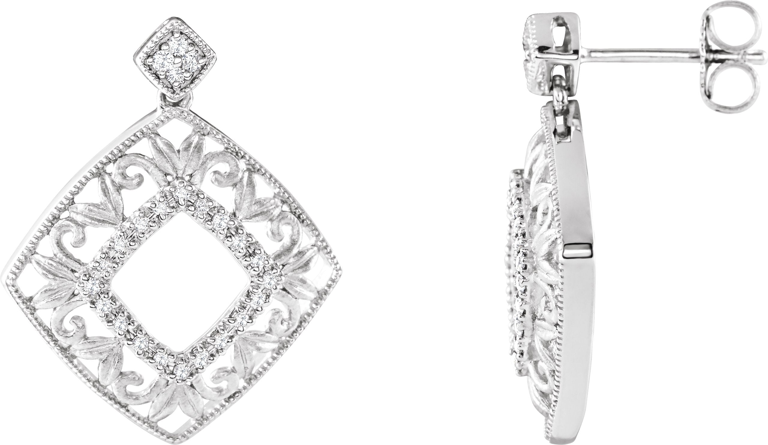 Accented Filigree Earrings