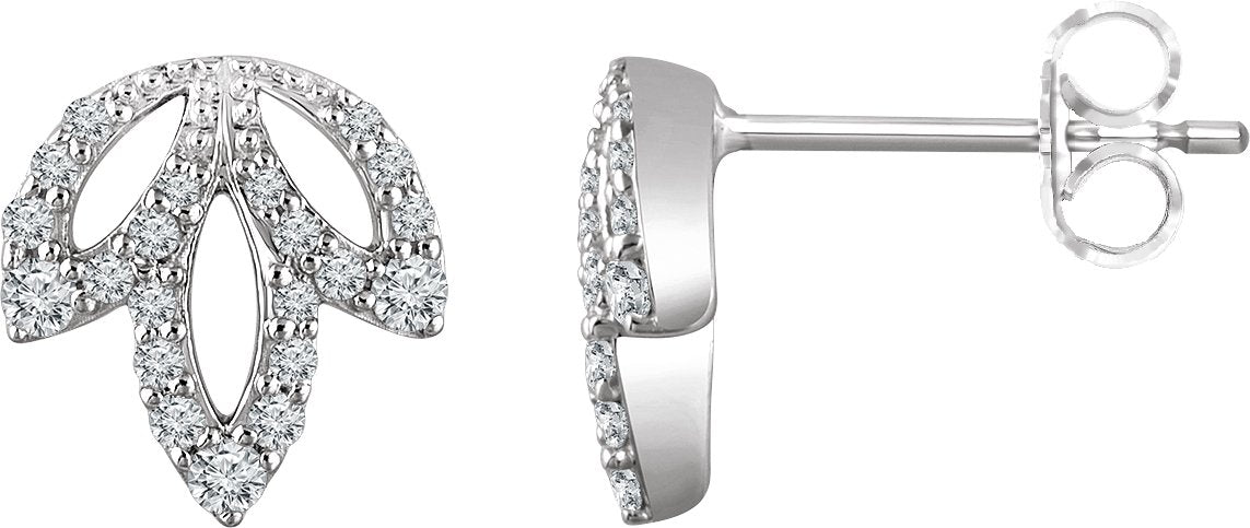 Accented Leaf Earrings