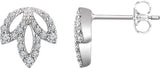 Accented Leaf Earrings
