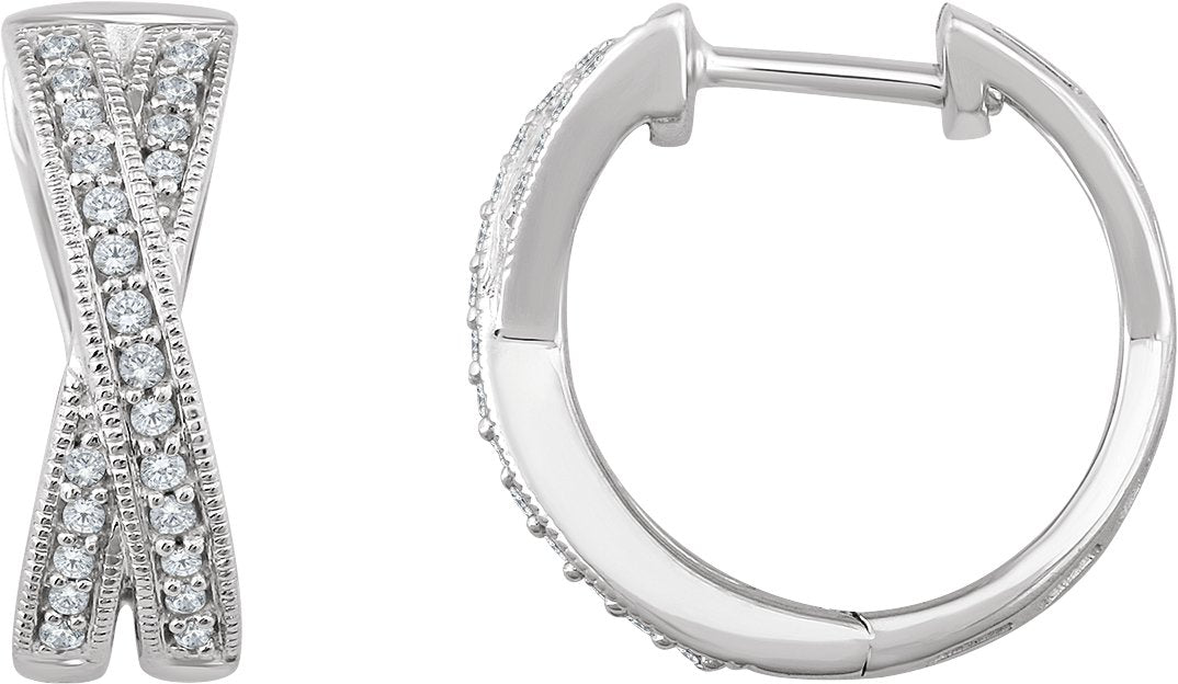 Criss-Cross Hoop Earrings