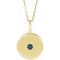 14K Yellow Lab-Grown Alexandrite Disc 16-18