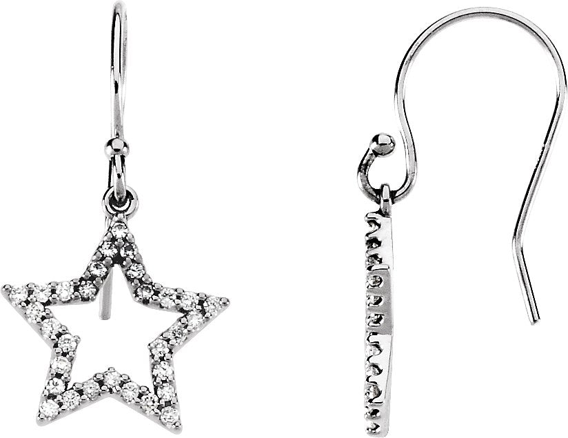 Accented Star Earrings