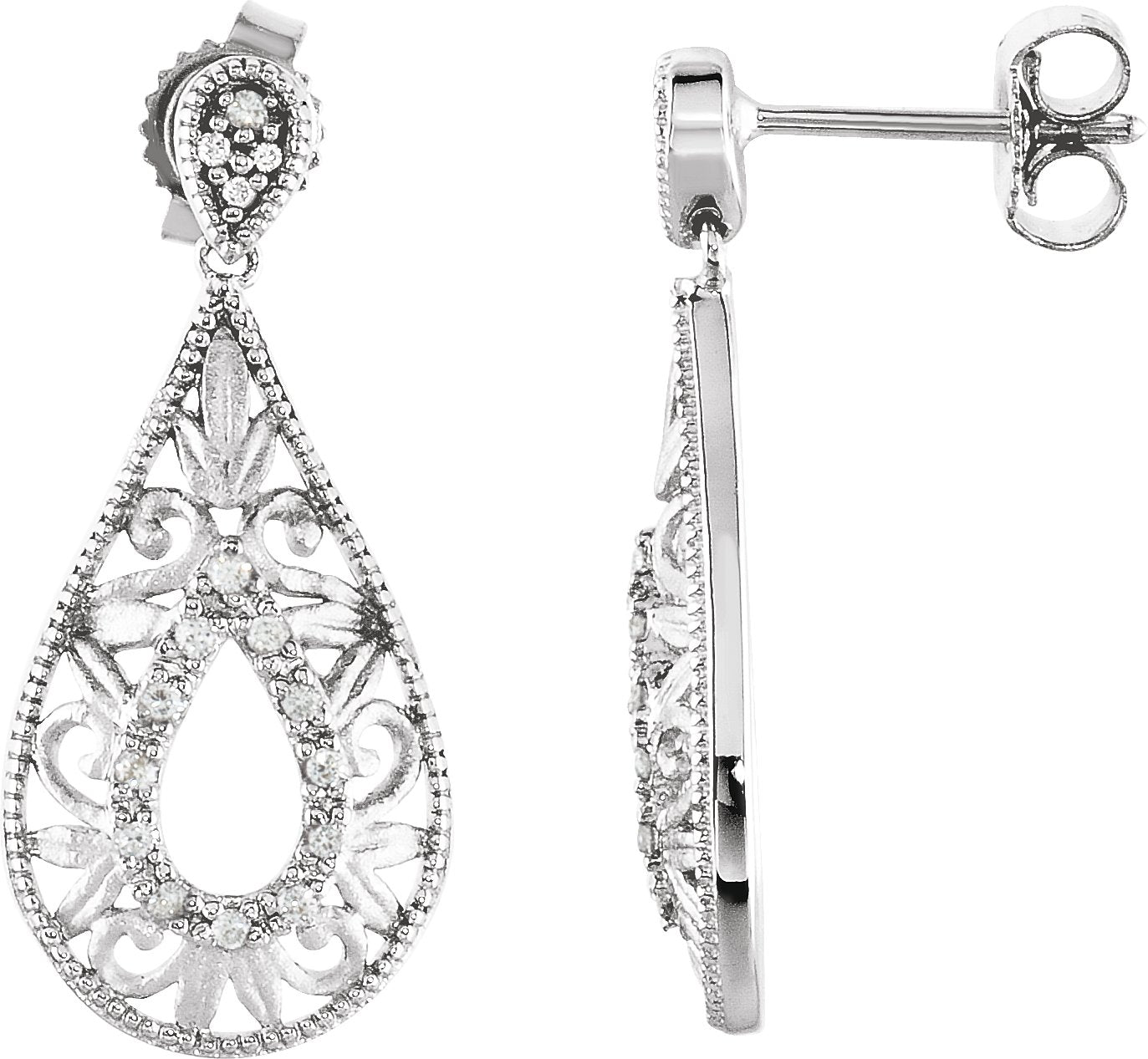 Accented Filigree Earrings