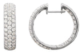 Pavé-Style Inside-Outside Hinged Hoop Earrings