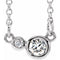 Sterling Silver 1/8 CTW Natural Diamond 16
